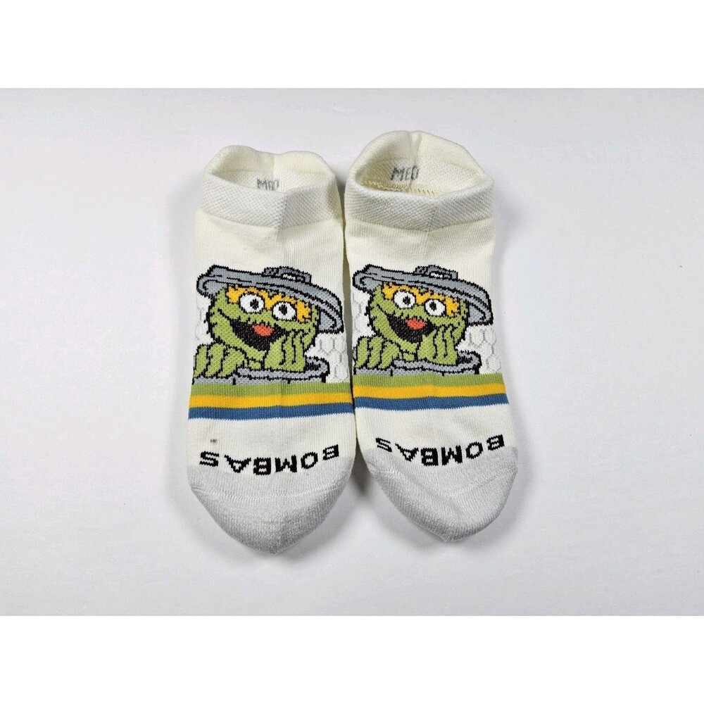 Bombas Sesame Street Oscar The Grouch Athletic Ankle Socks Size M